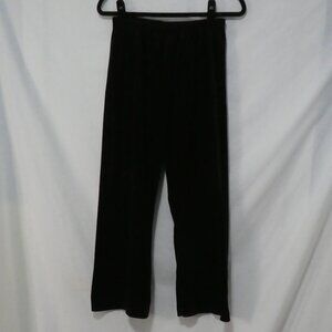 Unbranded | small | Black Velour Relaxed Fit Loungewear Pants